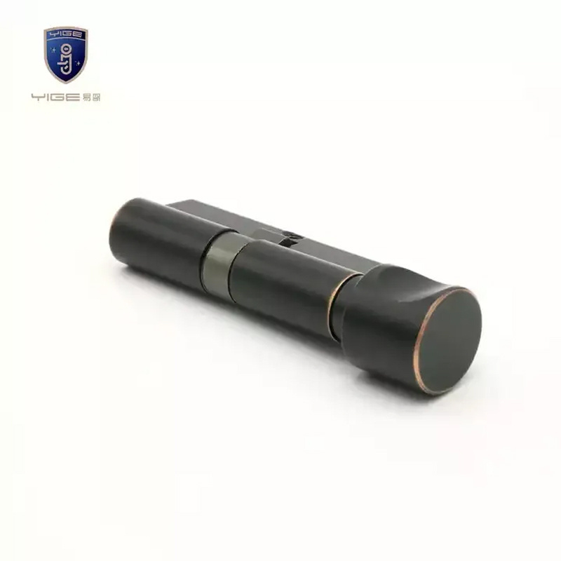 Simple design Profile Solid Aluminum alloy black Single Open Lock Cylinder