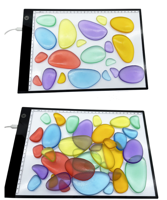 Montessori, Sensory play Bright LED Light Panel LARGE Light Table Acrylic Board toy for kids STEM & Home Learning Toys