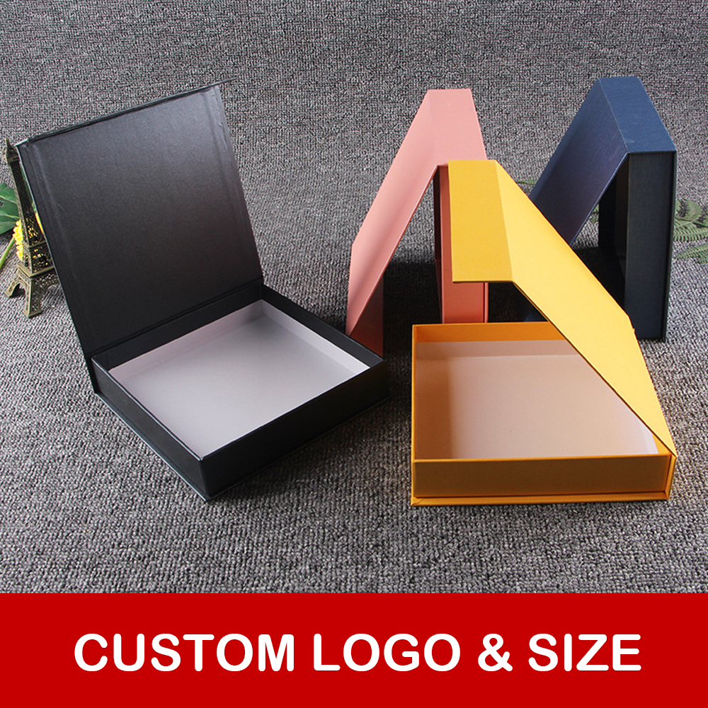 Screen Luxury Jewellery Package Custom Ring Boxes Jewelry Box with Lights Black Logo Silk OEM Customized Logo