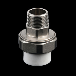 High quality ppr pipe fitting male adapter union ppr brass male threaded union