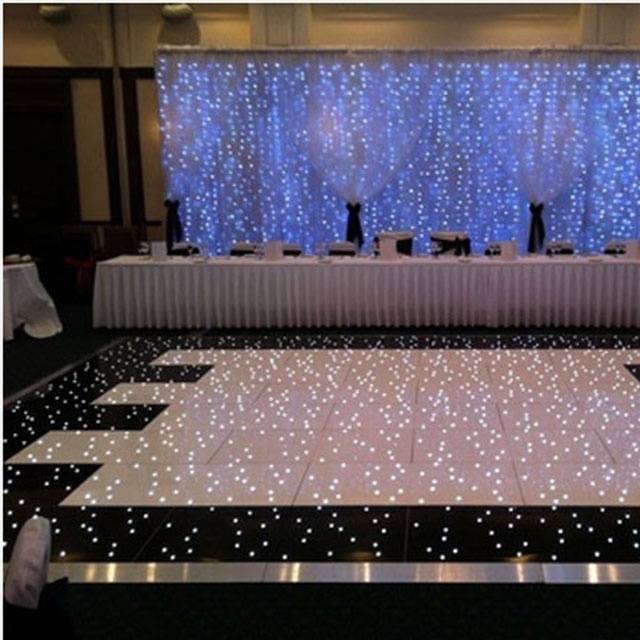 decoration tempered  acrylic waterproof RGB panels mats tiles led dance floor for Nightclub,dj,T show,wedding