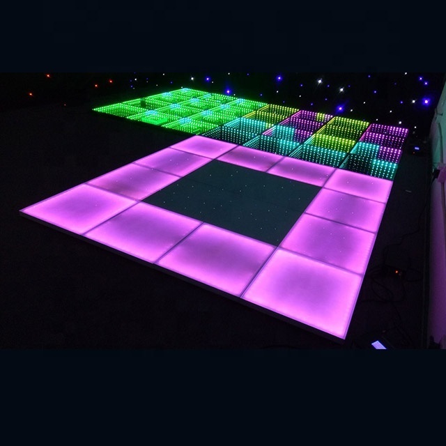 Waterproof interactive new 3d led dance panel floor