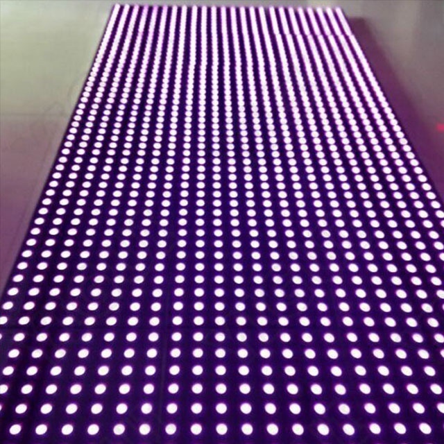 Customized 16x16ft Indoor or outdoor Dancing Black Magnet Digital Led Dance Flor Tile