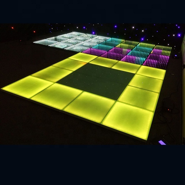 Waterproof interactive new 3d led dance panel floor