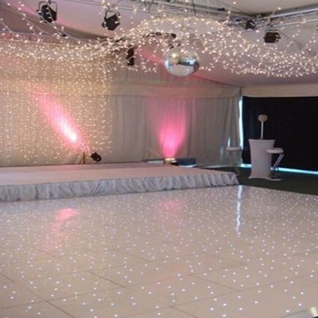 decoration tempered  acrylic waterproof RGB panels mats tiles led dance floor for Nightclub,dj,T show,wedding