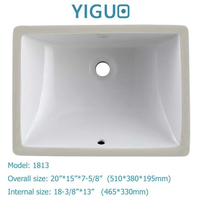 CUPC rectangular ceramic bathroom sink/porcelain wash basin/undermount vanity sink 2015