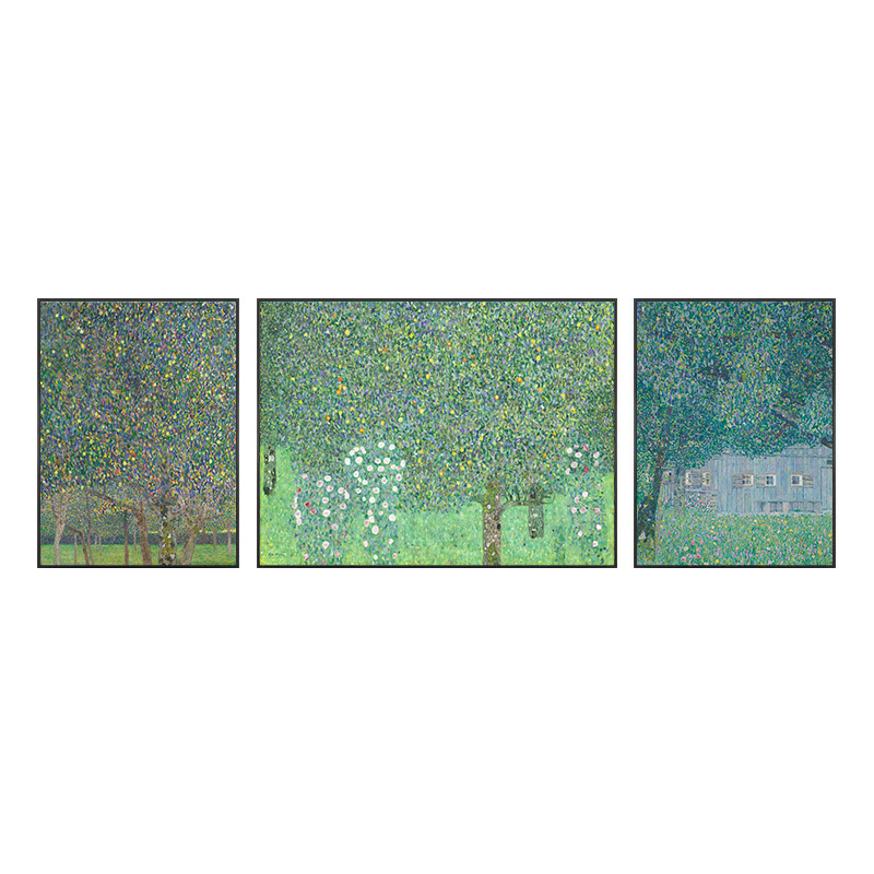 Gustav Klimt reproductions high-quality museum level art prints framed paintings and wall arts triptych wall art