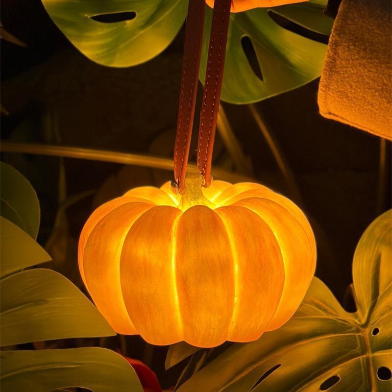 Pumpkin portable table lamp medieval courtyard garden terrace outdoor night light creative net red ins atmosphere light