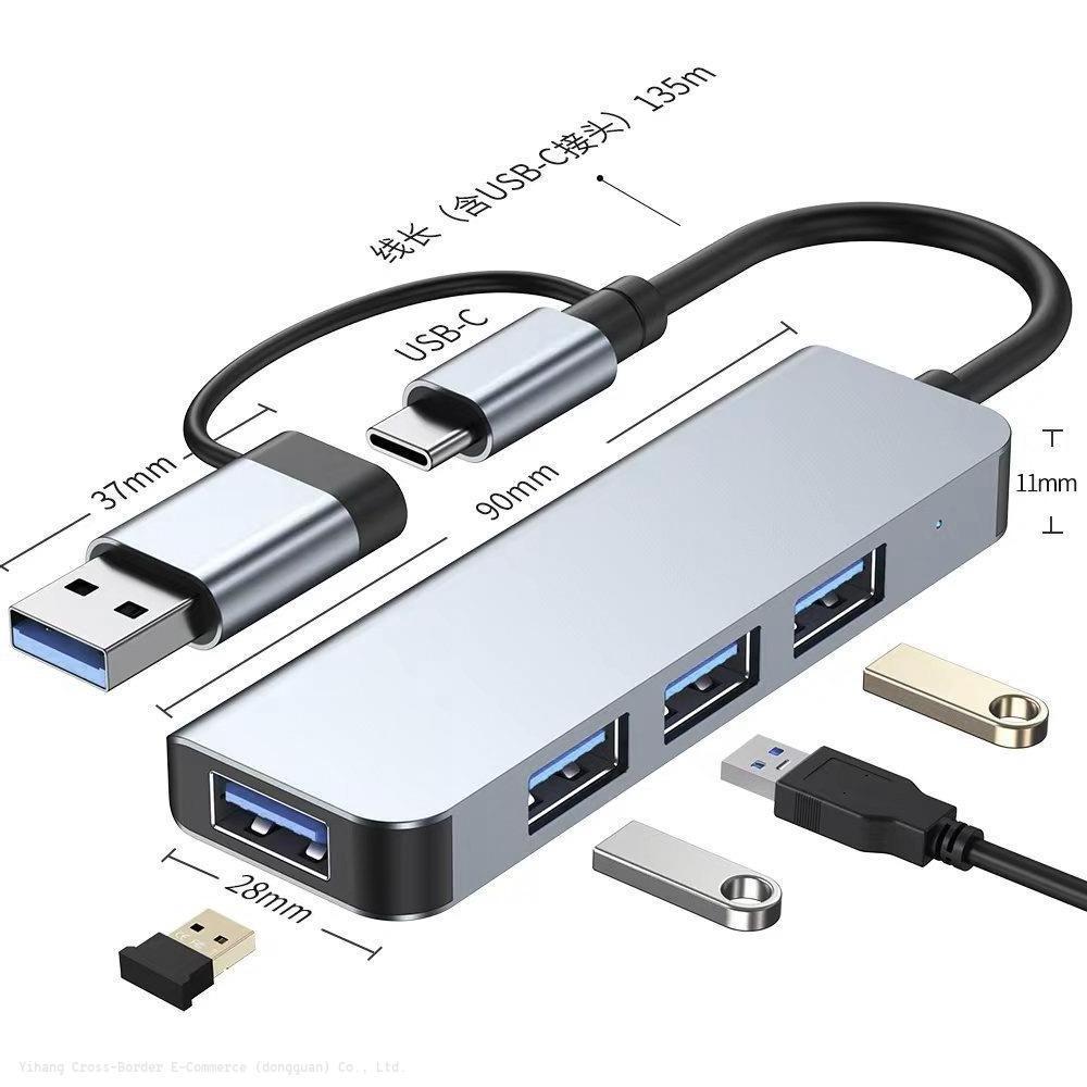 Hot Sale cross-border USB c hub Extender 3.0 Docking station Type-c Docking station PD multi-function hub for computers