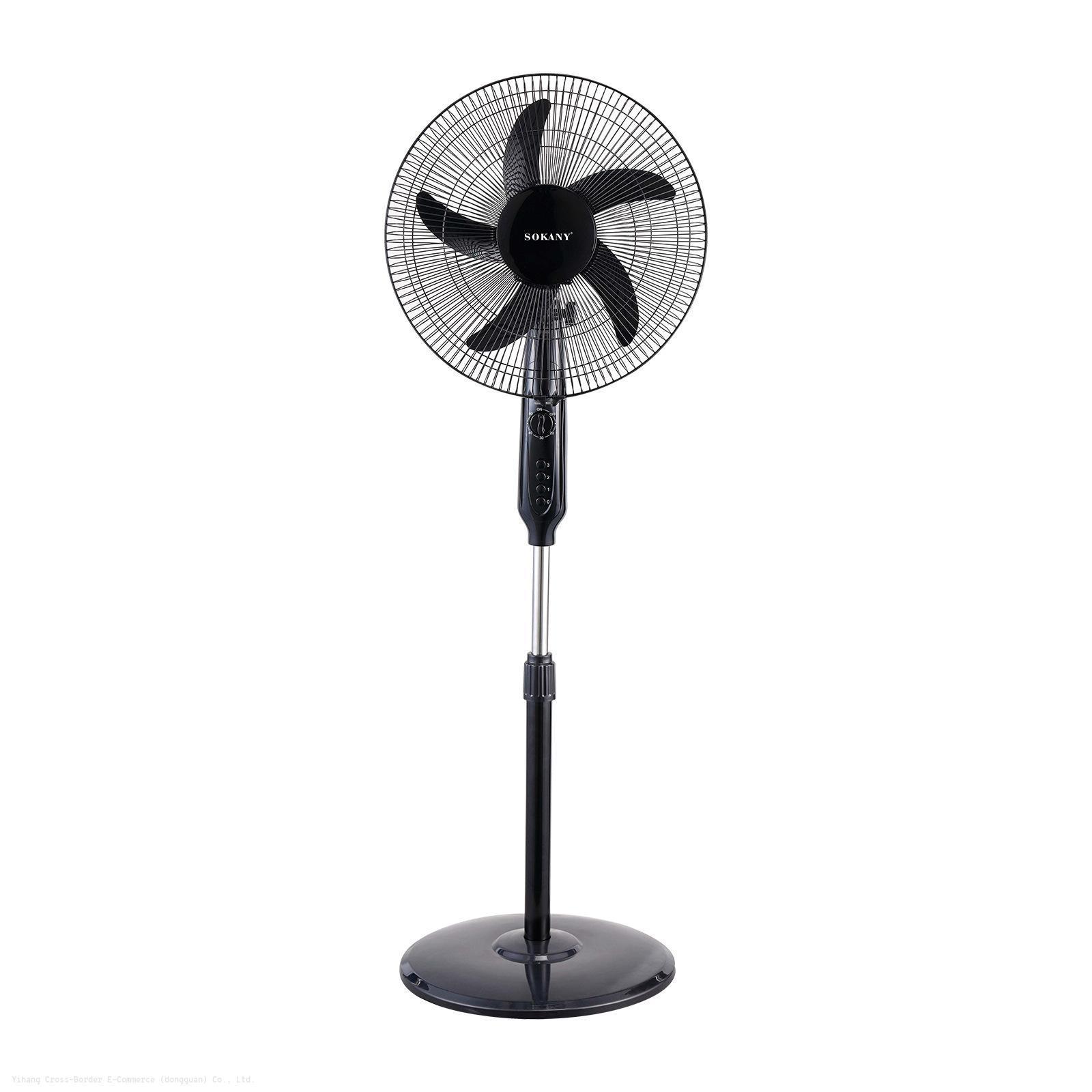 Hot Sale SOKANY19010 Home standing floor fan shaking head timing electric STAND FAN