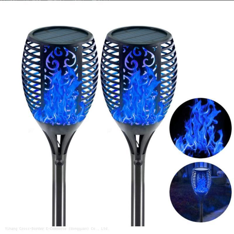 Factory clearance sales Wild Solar light 96led flame torch outdoor induction light garden garden garden ground insert decorative