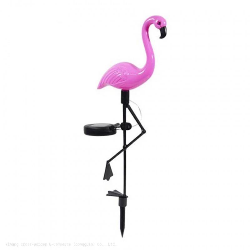 Factory clearance sales Cross-border outdoor Solar Flamingos - Drag three Ping lights Landscape lights decorate outdoor Villa ga