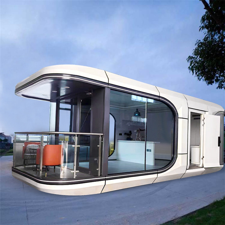 Light Steel Resort Style Waterproof Luxury Modular House Prefabricated Large Capsule Cabin11500*3300*3200mm