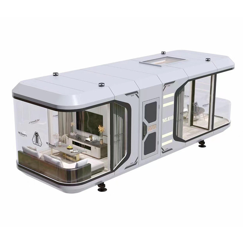 Light Steel Resort Style Waterproof Luxury Modular House Prefabricated Large Capsule Cabin(11500*3300*3200mm)