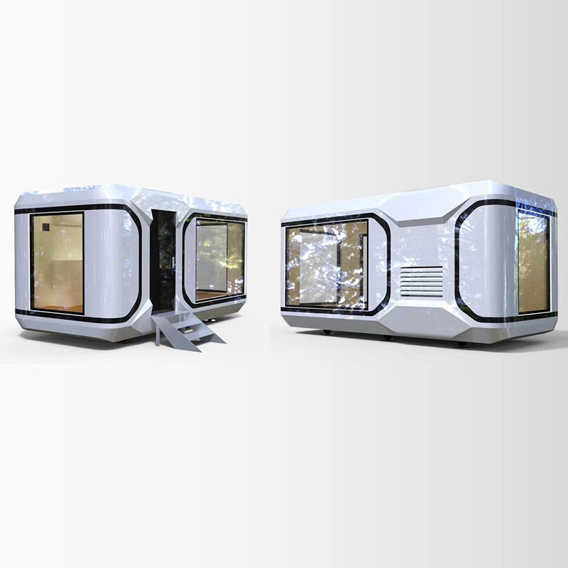 Integrated outdoor Prefabricated mobile Space Capsule Container House with Bedroom8500*3300*3200mm