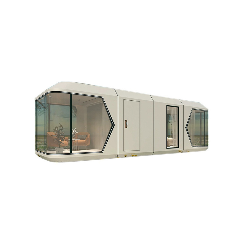 Integrated outdoor Prefabricated mobile Space Capsule Container House with Bedroom8500*3300*3200mm