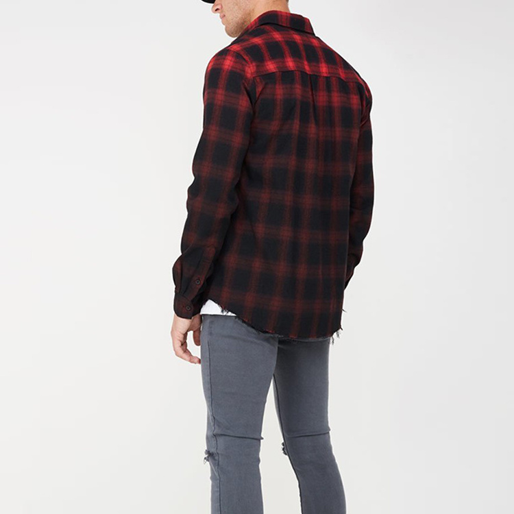 New Arrival Wholesale Checked Faded Shirt For Men