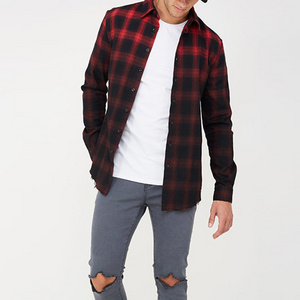 New Arrival Wholesale Checked Faded Shirt For Men