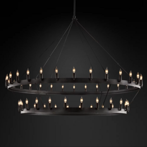 Custom Post-Modern Retro House Hold Simplicity Fashion Bedroom Hotel High-end Black Chandeliers Pendants Light