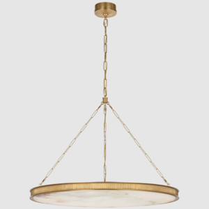 Elegant Drum Farmhouse Light Fixture for Living Room Bedroom Modern Textured Glass Gold Dining Room Brass Chandelier