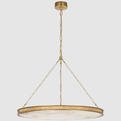 Elegant Drum Farmhouse Light Fixture for Living Room Bedroom Modern Textured Glass Gold Dining Room Brass Chandelier