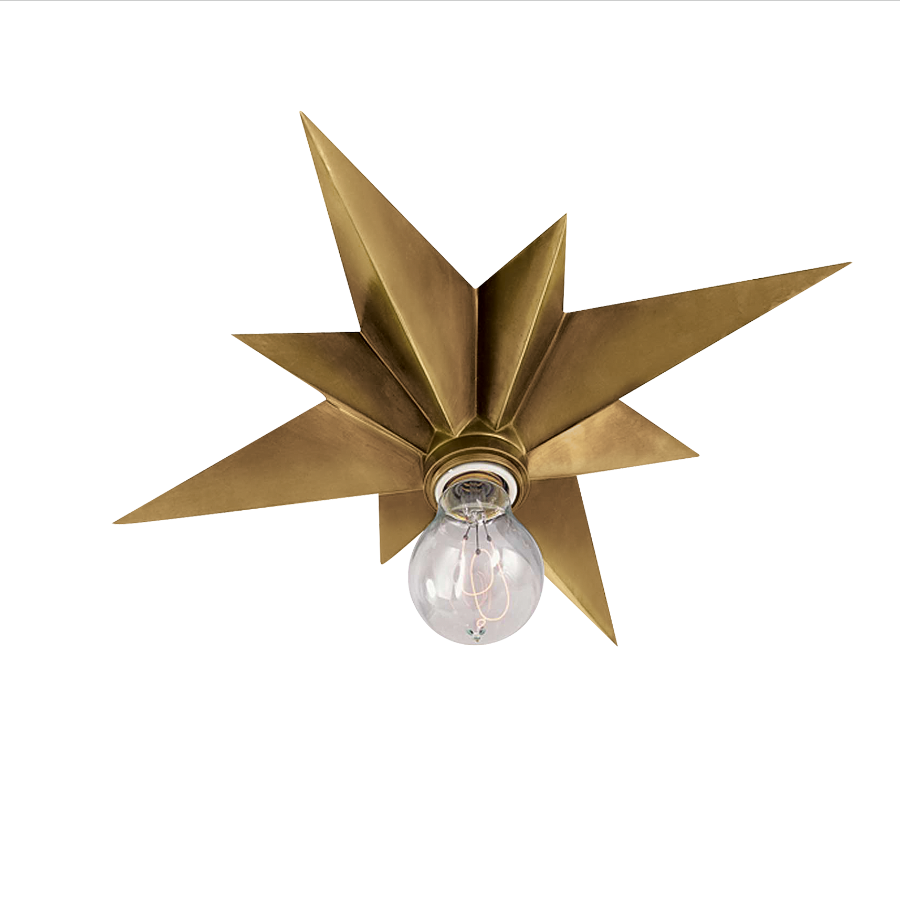 Modern Star Led Lampara Techo Light Copper Simple Study Ceiling  for Home Hotel Living Room Bedroom Ceiling Light