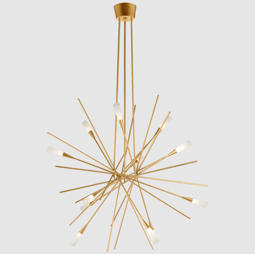 European and american modern custom luxury pendant lighting antique brass sputnik chandelier