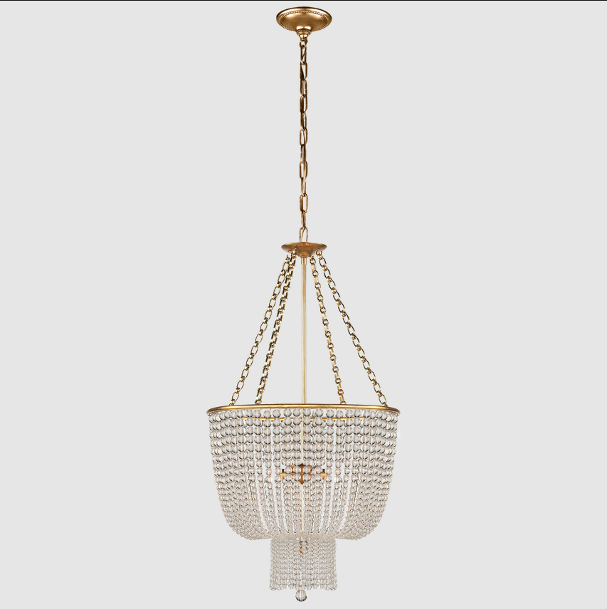 Modern french Brass Two-Tier Hanging Frame 6-Light White Ceramic Beads Ceiling Light Glass Crystal Chandelier For Weddings