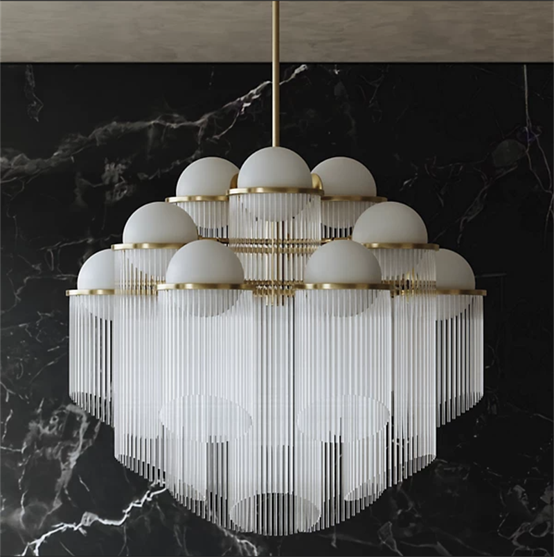 Custom Hotel Decorative Lighting Modern Home Decor Luxury Drop Pendant Light Hanging Led Lamp Ball Chandelier