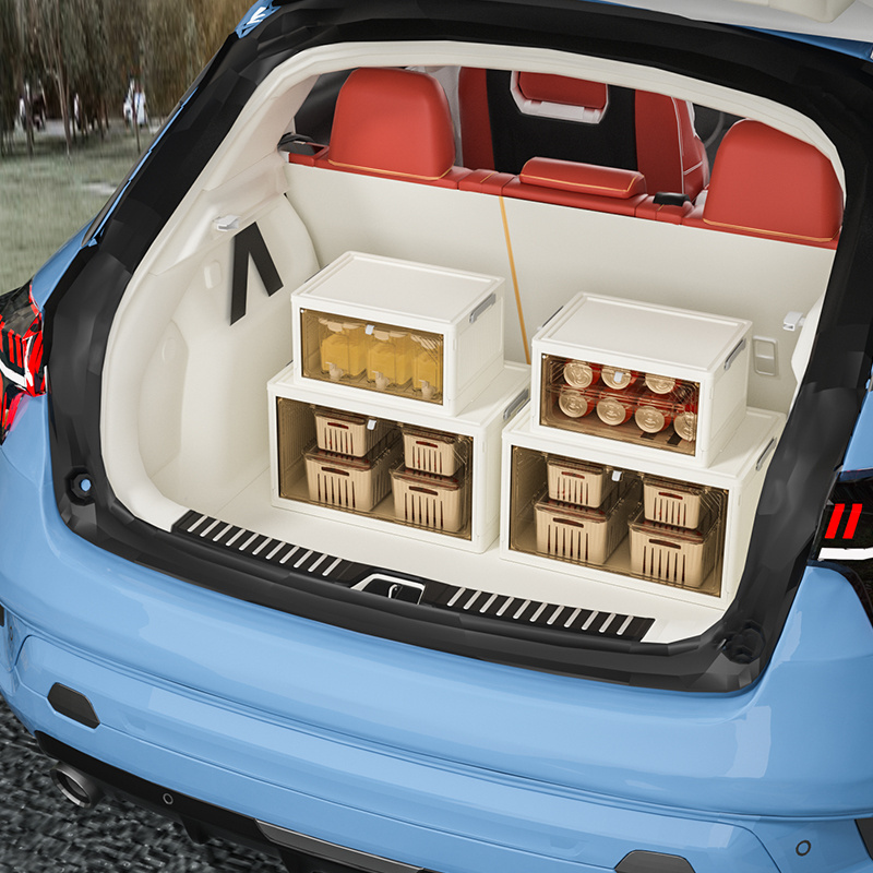 Car Folding Storage Box Car Trunk  Cover Storage Box Outdoor Camping Large-capacity Organizer for Car