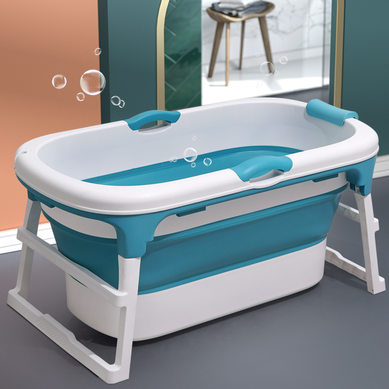 Adult folding bathtub household sitting and lying dual-purpose thickened whole body sweat steaming shower child swimming bathtub