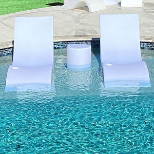 Outdoor furniture swimming pool chair side table for garden beach  villa pool deck chairs swimming plastic leisure  garden table