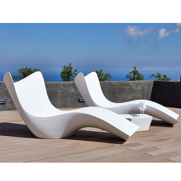 Pool lounger patio chair  beach outdoor furniture on ledge tanning for swimming pool desk chairs garden beach hotel sun loungers