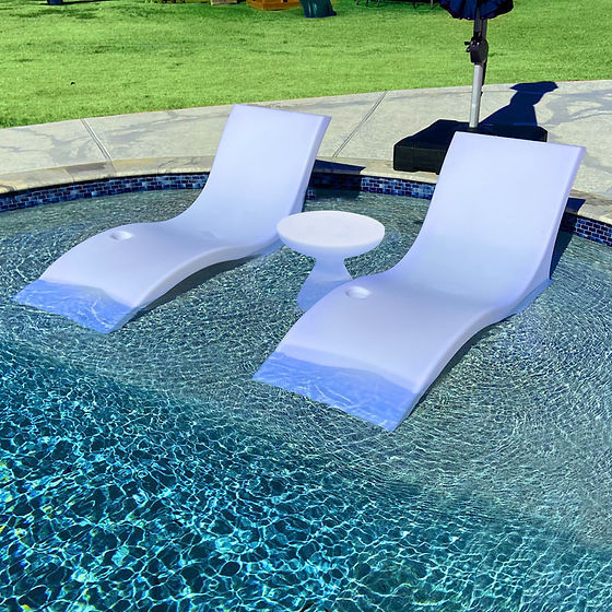 Ledge lounge in pool beach  chair chaise pool bed patio   plastic outdoor furniture lounger outdoor recliner chair sun loungers