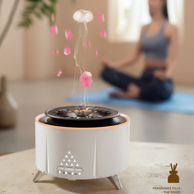 H2o mini led humidifier mist air cleaner jellyfish volcanic humidifier aroma diffuser rain cloud humidifier with mini speaker V28