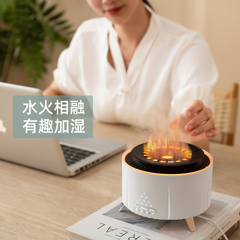 H2o mini led humidifier mist air cleaner jellyfish volcanic humidifier aroma diffuser rain cloud humidifier with mini speaker V28