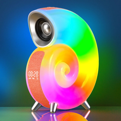 conch shape fullrange speaker enhanced speaker desktop portable usb rgb speakers for pc computer