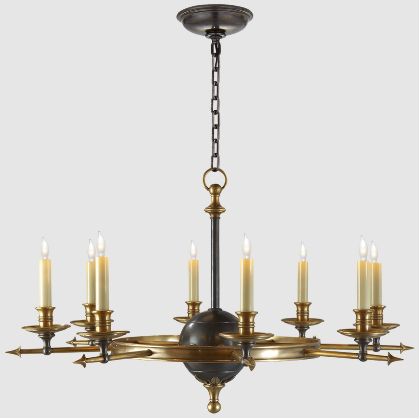 American Style Classical Rustic Candle Design Modern Vintage Copper Bronze Pendant Lighting Brass Led Farmhouse Chandeliers