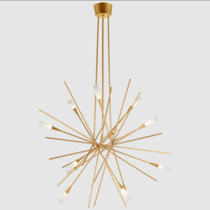 Creative American Style Sputnik Ceiling Pendant Light Flush Mount  Modern Brass Stellar Large Chandelier