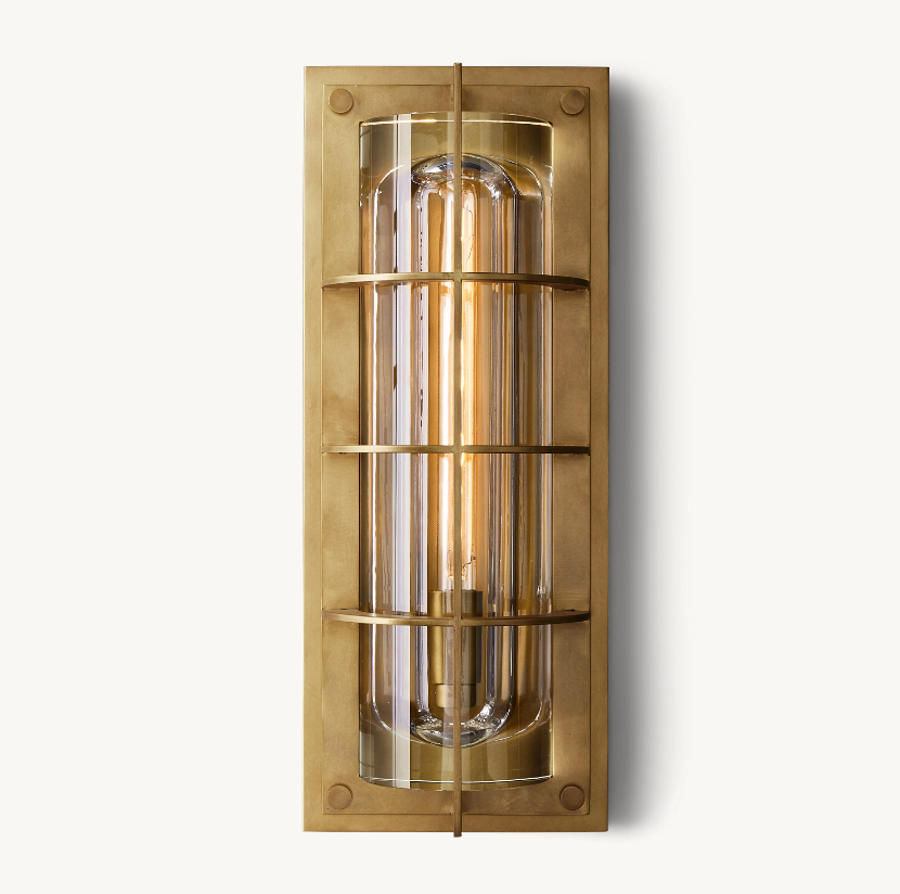 American Indoor Modern Luxury Wall Light Brass Wall Lamp Savile Grand Round Crystal Wall Lamp For Living Room Bathroom Sconce