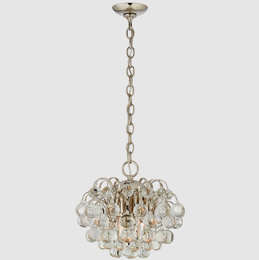 Hotel Lobby Living Room Fixture Industrial Metal Flush Mount Light Brushed Brass Ceiling Lamp Hanging Crystal Chandelier