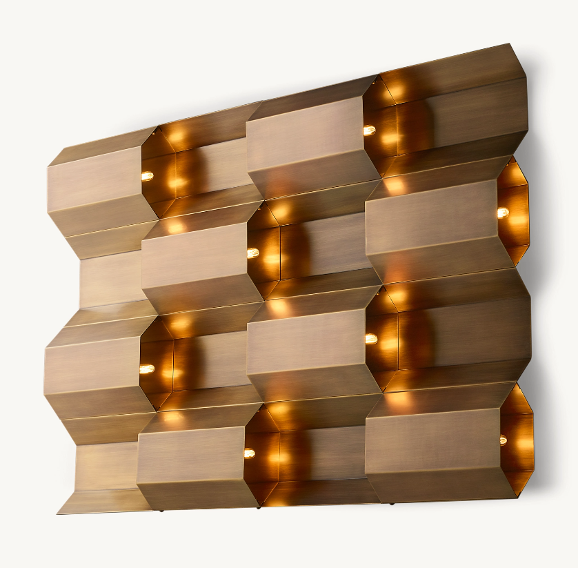 American StyleModern Decorate Lights Led Wall Up And Down Brass Indoor Lighting Decorate Hotel Villa Wall Lamp Wide Sconce