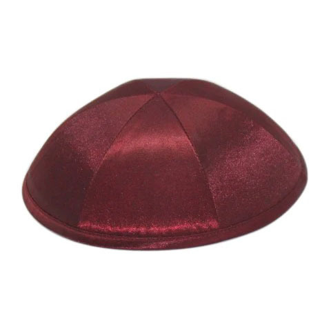 Factory Custom Six Panel Linen Kippah Jewish Yarmulke Satin Yarmulkes 6 Panels Jewish Wedding Bar Mitzvah Shabbat