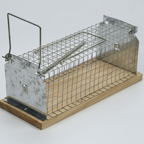 Hot Sale New Wooden Rat Trap Cgae Wholesale Humane Metal Live Mouse Cage