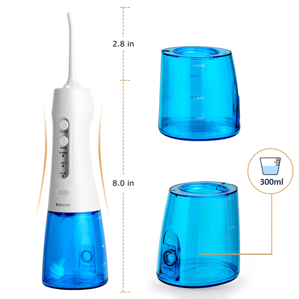 Oral Irrigator Water Flosser Dental Water Jet Tools Pick Cleaning Teeth 350ML 5 Nozzles Mouth Washing MachineFloss