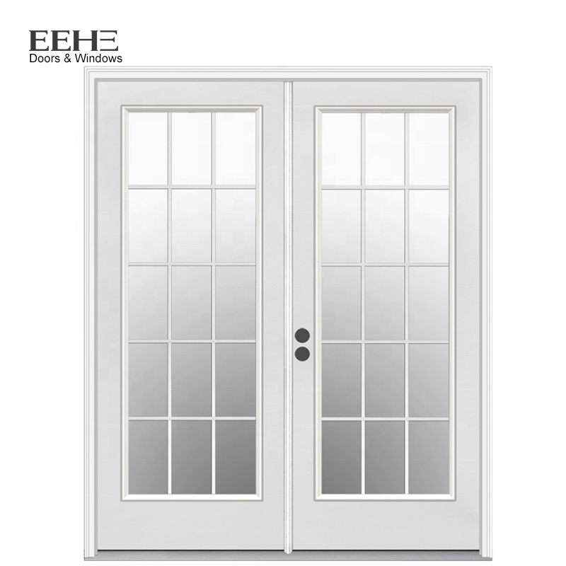 Hot selling aluminum glass design double swing door aluminum frame commercial two-way external door