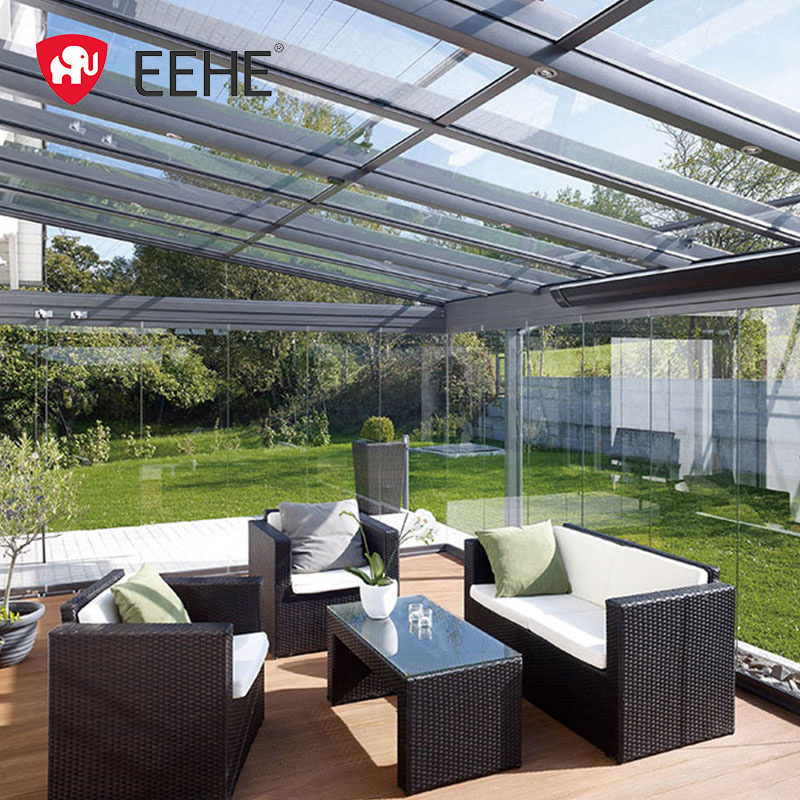 EEHE Sunshade Sunroom Freestanding Winter Garden Insulated Glass Sunroom Outdoor House