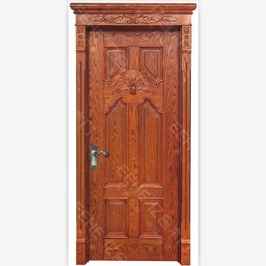 Main Door Carving Designs Models Teak Wood Fancy Solid Swing Graphic Design Customized Modern Painting Hotel Room Door Interior