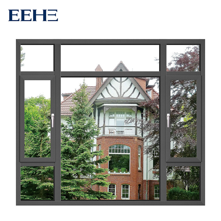 European style aluminum alloy glass design casement window aluminum swing windows and doors price