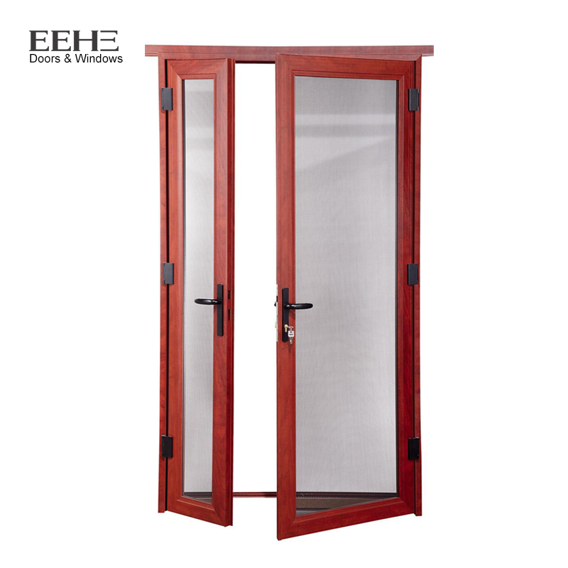 Hot Sale EEHE Modern Design Aluminum Double Swing Door Commercial patio entrance doors